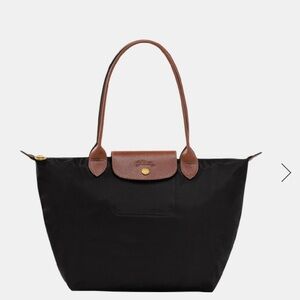 Longchamp Le Pliage Original Medium Tote Bag Black Recycled Canvas